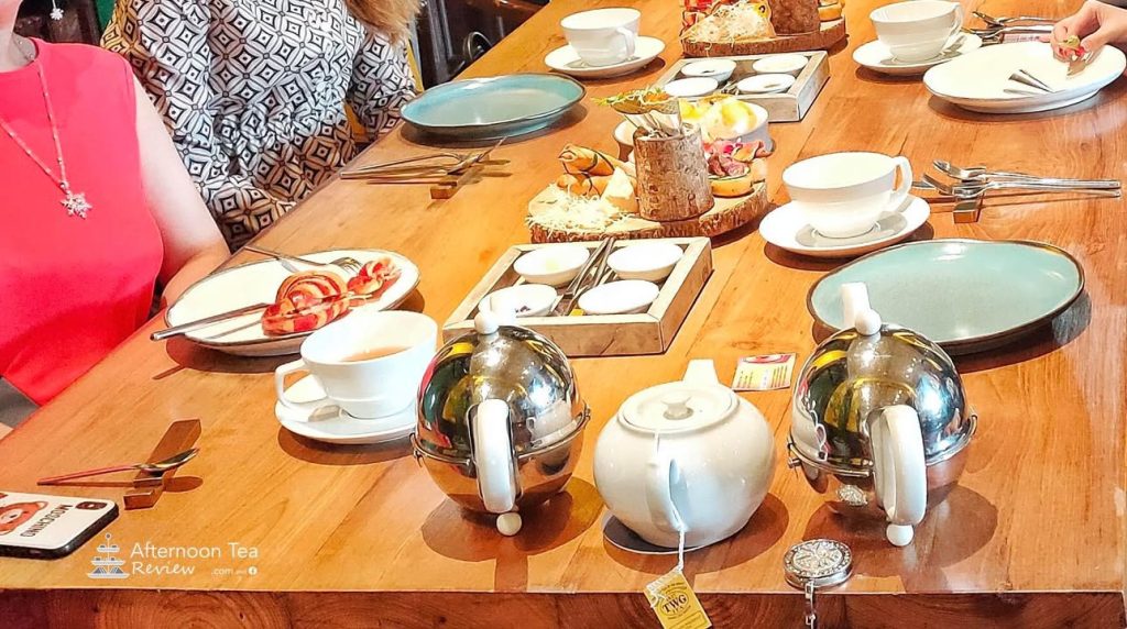 The table