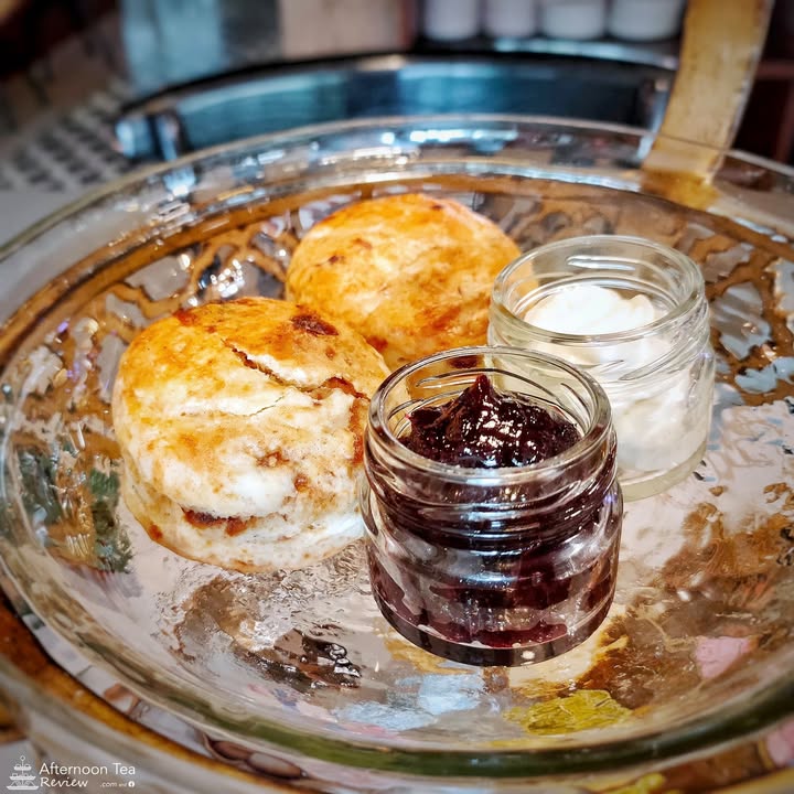 Earl Grey & Date Scones Hibiscus & Cinnamon Jam Clotted Cream